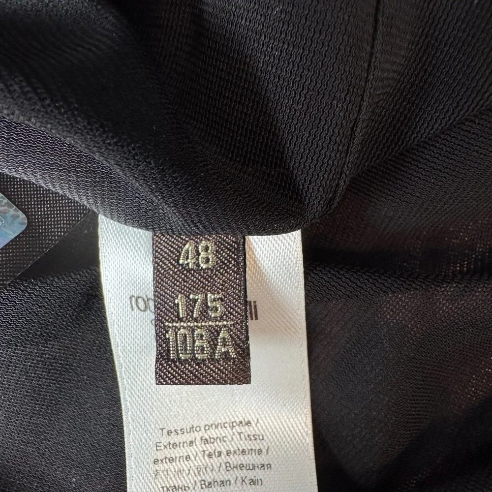 Roberto Cavalli Pink, Black & Purple Printed V-Neck Dress - Picture 9 of 10